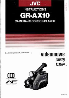 JVC GR AX 10 manual. Camera Instructions.